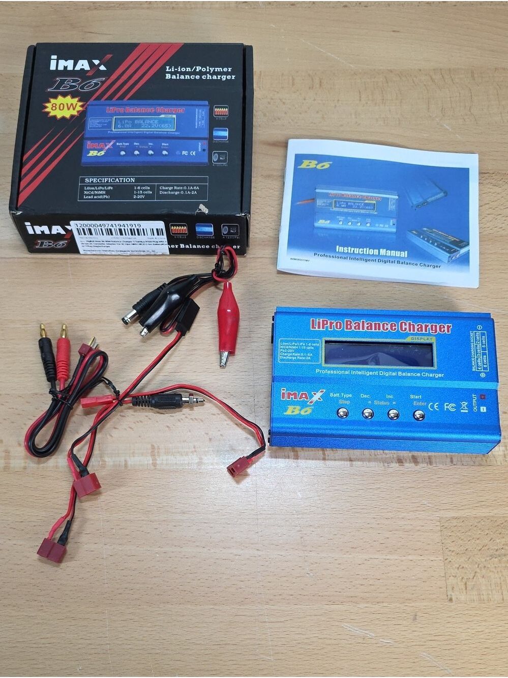 iMAX B6 LiPro Balance Charger - Blue 80w